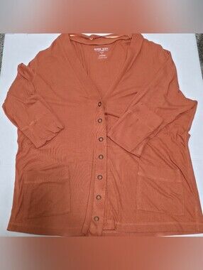 Torrid Women's Button-Front Cardigan in Rust